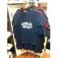T-Shirt Jesus Tribal weiß auf blau (Girlie)