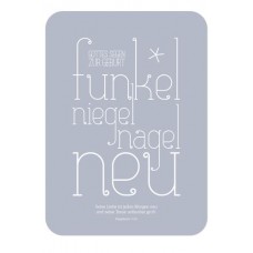 Postkarte - Zur Geburt - Funkelniegelnagelneu
