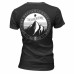 T-Shirt Mountain (Girlie) schwarz