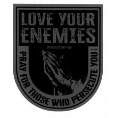 Aufkleber Love your Enemies