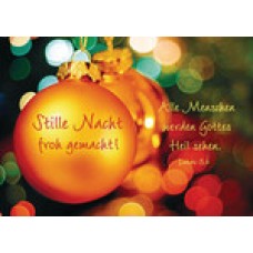 Klappkarte Stille Nacht froh gemacht