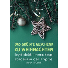 Postkarte Das größte Geschenk zu Weihnachten Postkarte Das größte Geschenk zu Weihnachten