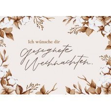 Postkarte Gesegnete Weihnachten (Baumwolle)