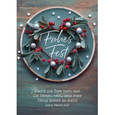 Postkarte Frohes Fest - Mache die Tore