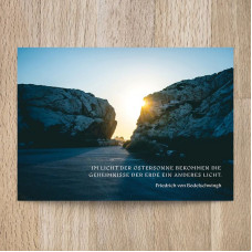 Postkarte Im Licht der Ostersonne