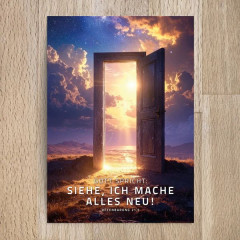 Postkarte "Siehe, ich mache alles neu!" Motiv Tür (undarstellbar) Postkarte "Siehe, ich mache alles neu!" Motiv Tür (undarstellbar)