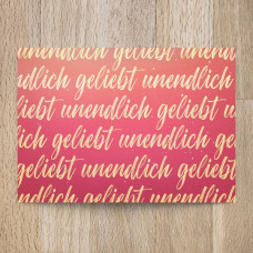 Postkarte unendlich geliebt