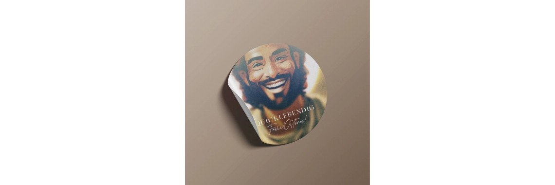 Aufkleber quicklebendig