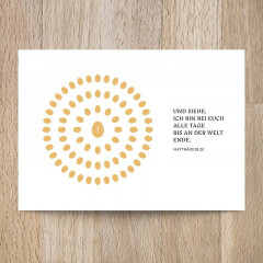 Postkarte Und siehe ich bin bei euch alle Tage bis an der Welt Ende