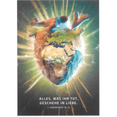 Postkarte "Alles, was Ihr tut, geschehe in Liebe" (Undarstellbar)
