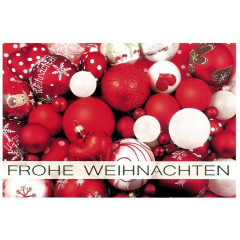 Klappkarte Frohe Weihnachten (Kugeln) Klappkarte Frohe Weihnachten (Kugeln)