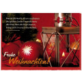 Klappkarte Frohe Weihnachten (Laterne)