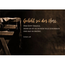 Postkarte Gelobt sei der Herr Postkarte Gelobt sei der Herr