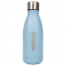 Trinkflasche "Kraft tanken" (blau / mint / grau)