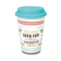 Becher to go "Bunte Streifen": The Lord your God is with you wherever you go