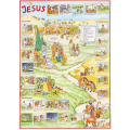 Poster Jesus (mit Aufklebern)