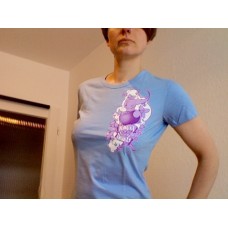 T-Shirt King of Hearts blau (Girlie)