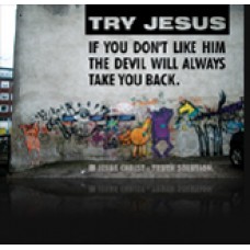 Postkarte Try Jesus